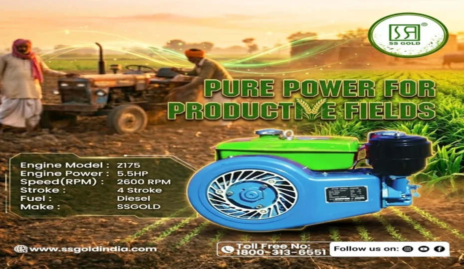 The SS GOLD Z175 Diesel Engine delivers reliable 5.5 HP power