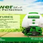 SS GOLD Portable Knapsack Power Sprayer 767 with a 4-stroke petrol engine and 20-litre chemical tank for efficient agricultural crop spraying.