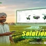 Farmer using a smartphone to browse SS GOLD agricultural machinery online, showcasing smart agricultural solutions for modern farming.