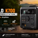 SS GOLD K700 Portable Power Station with 672Wh LiFePO4 Battery and 700W Pure Sine Wave Inverter