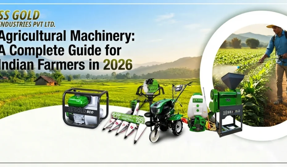 Agricultural machinery used by Indian farmers for modern farming