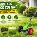 SS GOLD battery operated grass cutter with 25cm cutting width, adjustable handle and cordless design for lawn, garden and farm use