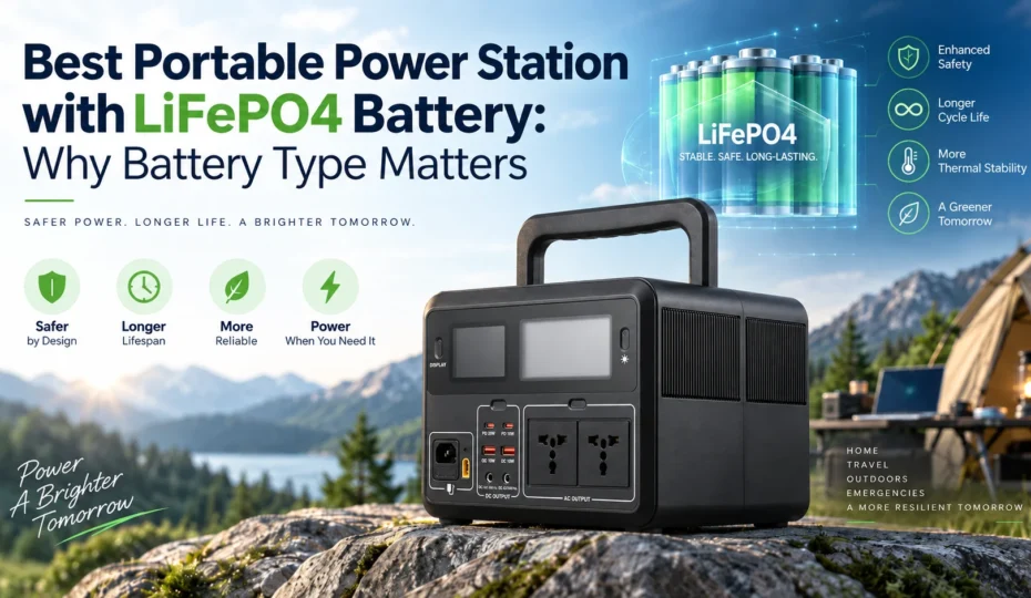 Best portable power station with LiFePO4 battery for safe, reliable and long-lasting backup power